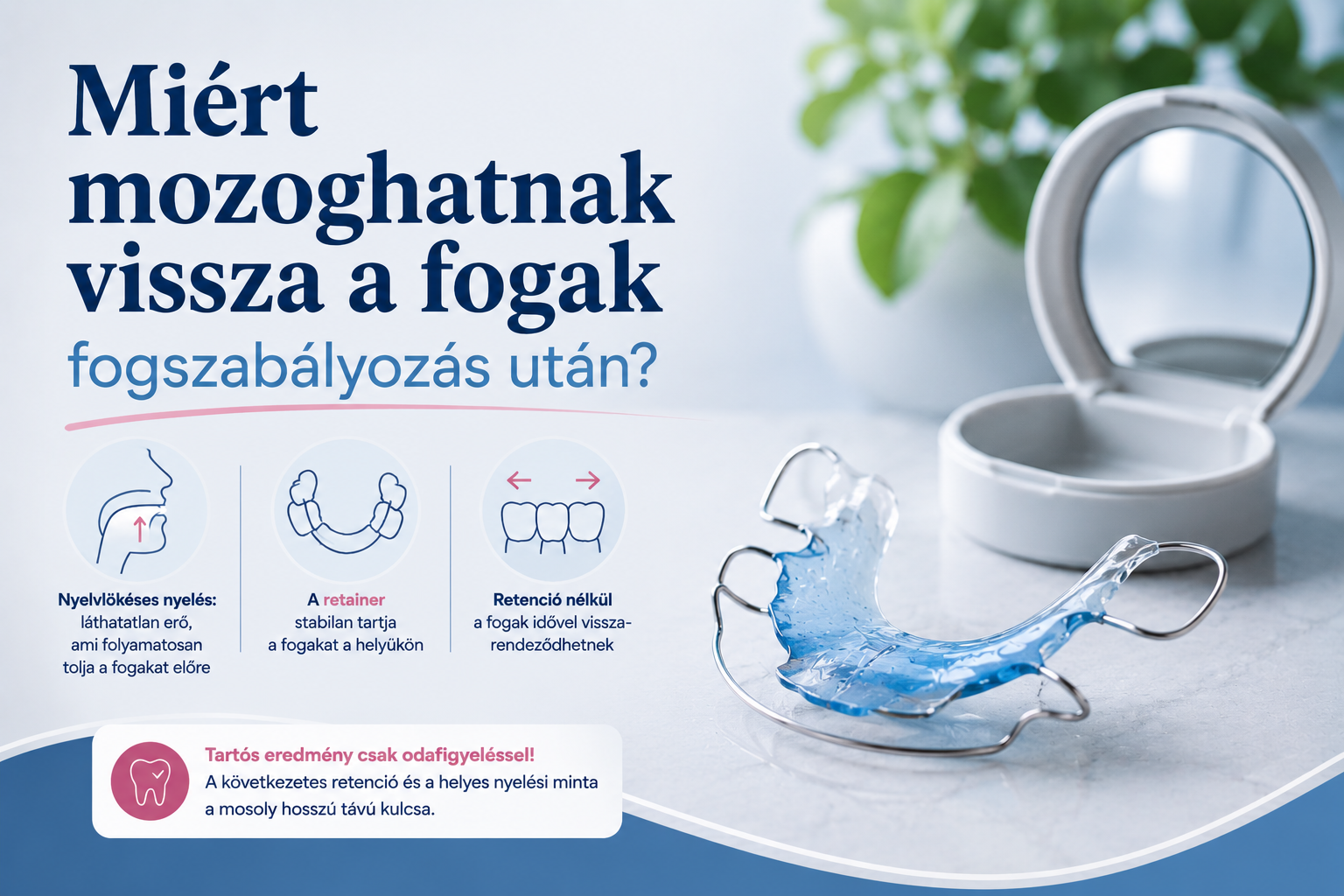 Miért mozoghatnak vissza a fogak fogszabályozás után?