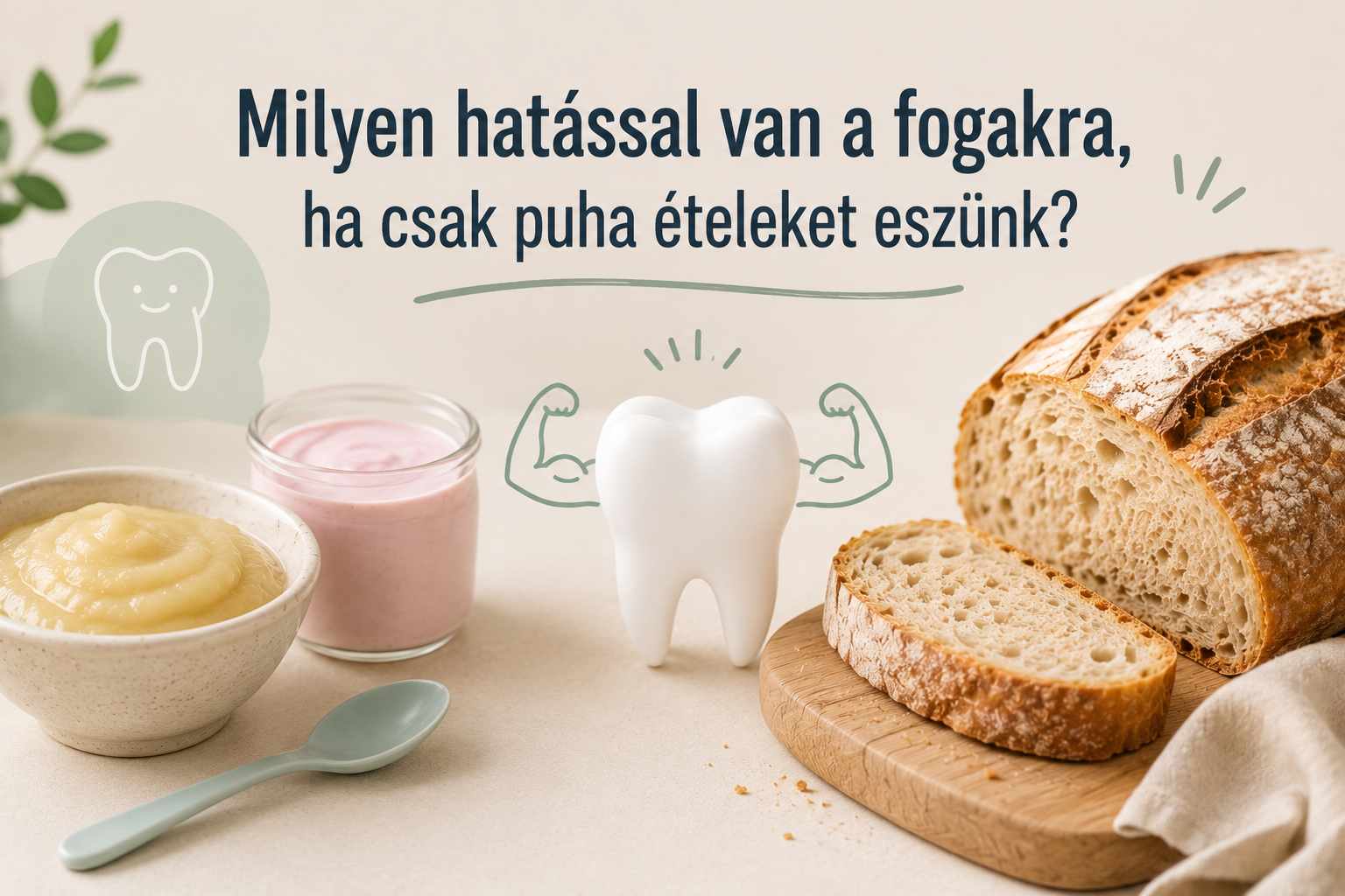 Milyen hatással van a fogakra, ha csak puha ételeket eszünk?