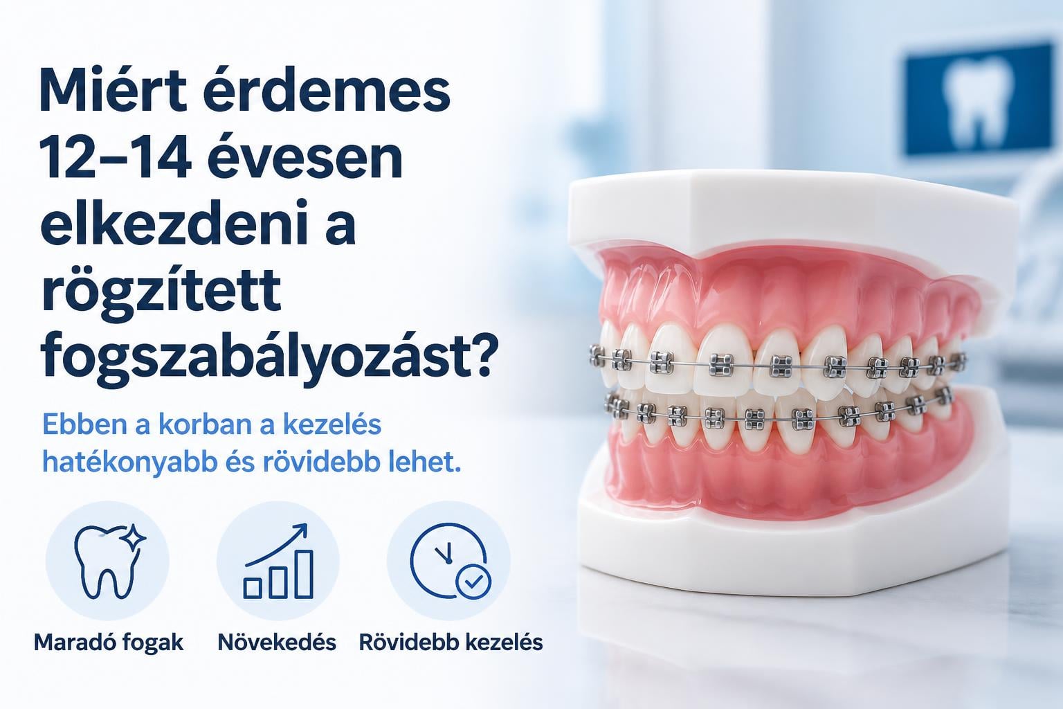 Miért érdemes 12-14 éves korban elkezdeni a rögzített fogszabályozást?