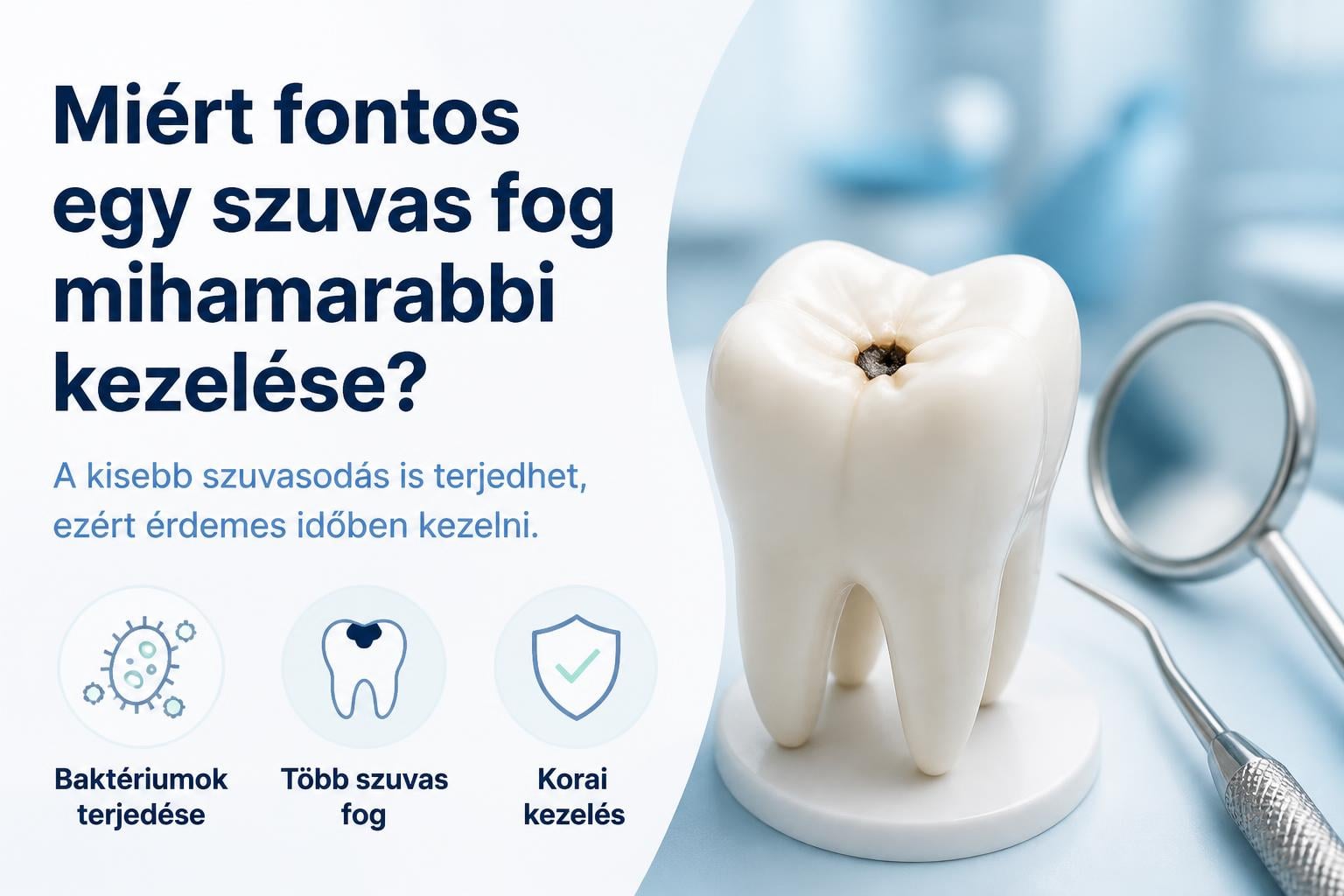 Miért fontos egy szuvas fog mihamarabbi kezelése – még a kisebb szuvasodásé is?